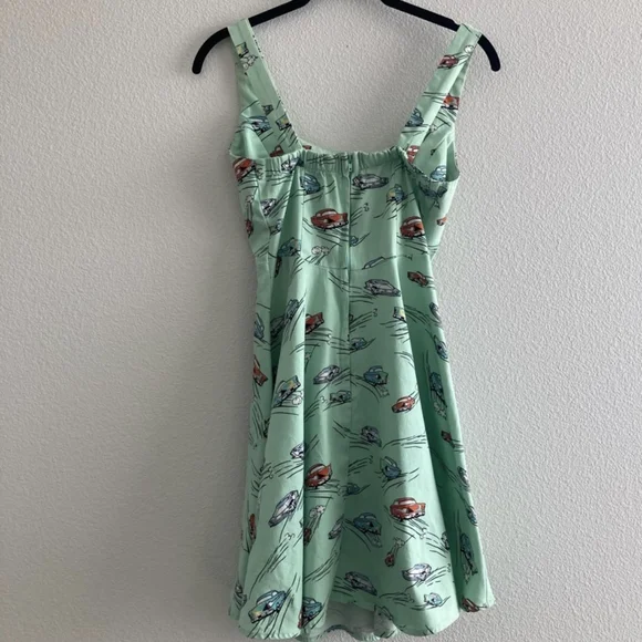 Retro Rockabilly Pinup Hotrod Dress - Picture 5 of 5